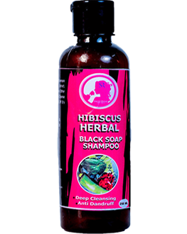 Hibiscus Herbal Blacksoap Shampoo